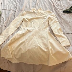 Sunday Best Cream Long Sleeve Dress
